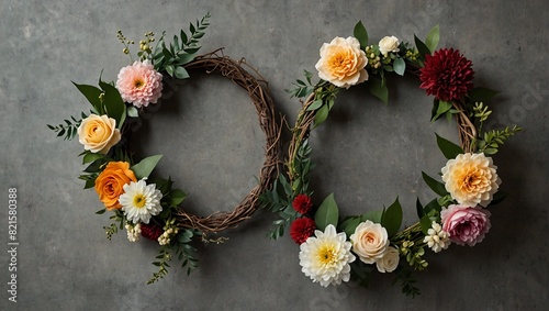 Flower Crowns and Wreaths: Create whimsical flower crowns or wreaths using fresh or artificial flowers and foliage. These can be worn as accessories for special occasions or used as decorative element