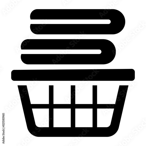 laundry basket Solid icon