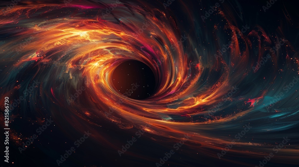 abstract colorful black hole background abstract colorful black hole background