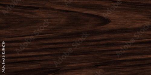 Dark brown wood texture background, old wooden surface texture, vector illustration.