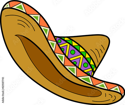 Traditional Mexican hat sombrero