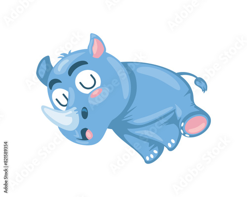 baby rhino sleeping