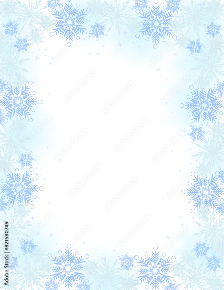 christmas background with snowflakes border, snowfall frame christmas background with snowflakes border, snowfall frame