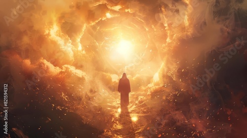 victorious resurrection of jesus christ powerful christian concept digital artwork illustration