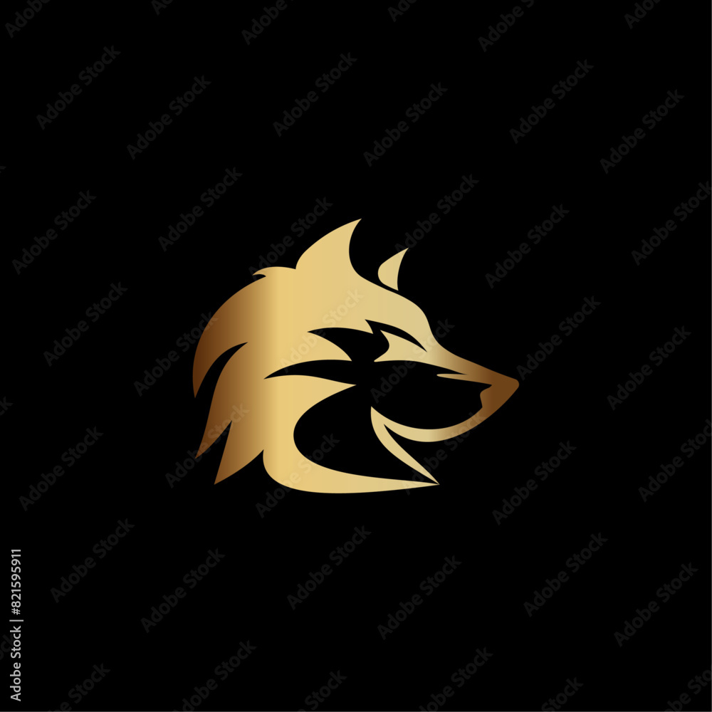 Minimalist Luxury Wolf Logo Illustration Minimalist Luxury Wolf Logo Illustration