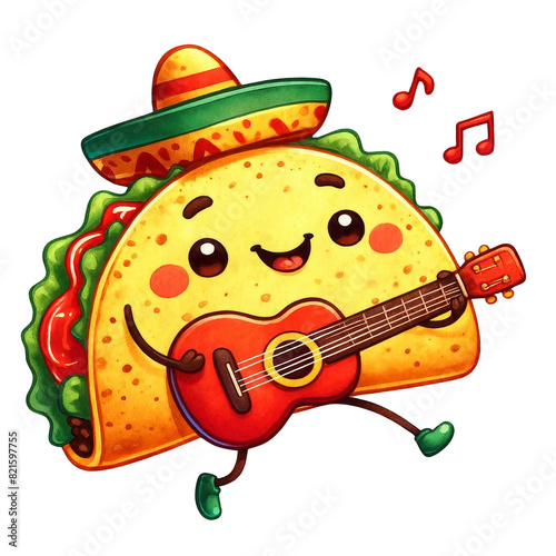 Fiesta Flavors: Cute Taco Cinco de Mayo Clipart