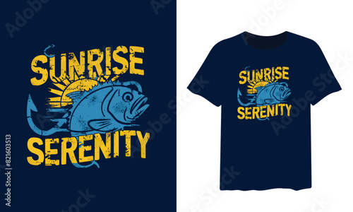 fishing t-shirt design, fishing vector typography t-shirt design.