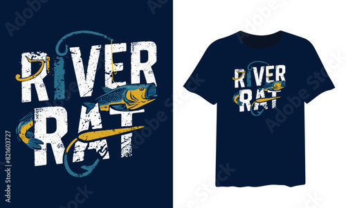 fishing t-shirt design, fishing vector typography t-shirt design.