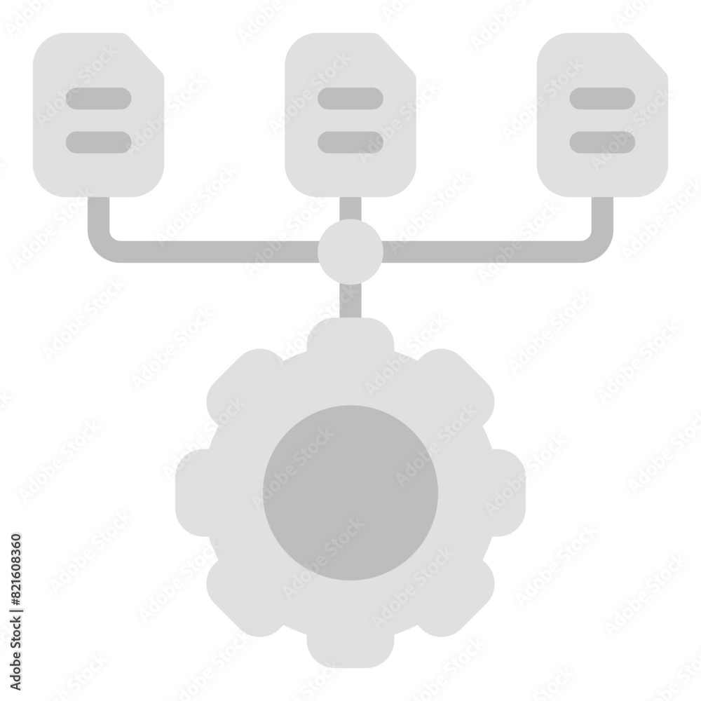 Obraz premium Organize Icon in Flat Style