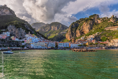 The Italian city of Amalfi - the historical, cultural and tourist center of the Amalfi coast