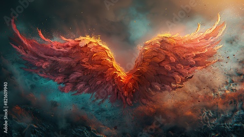 A conceptual artwork of a heart with wings, symbolizing the liberation of personal and societal freedoms.