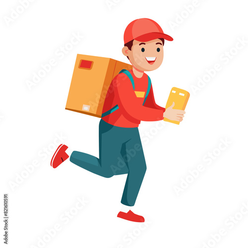 person delivering a parcel