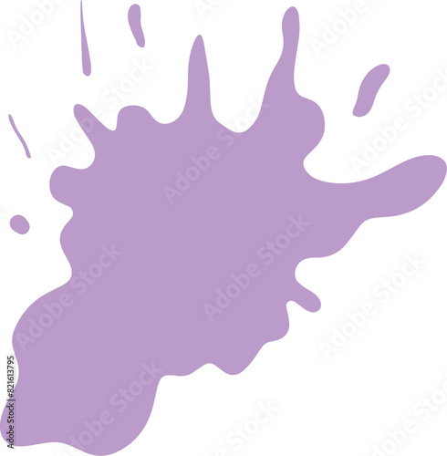 Purple blot paint splash illustration
