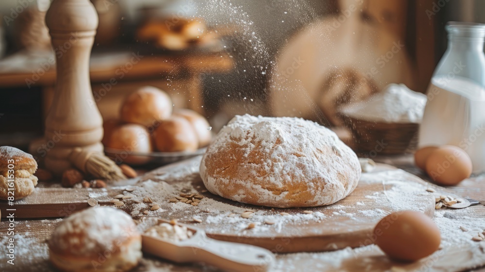 Fototapeta premium World baking day background concept with copy space