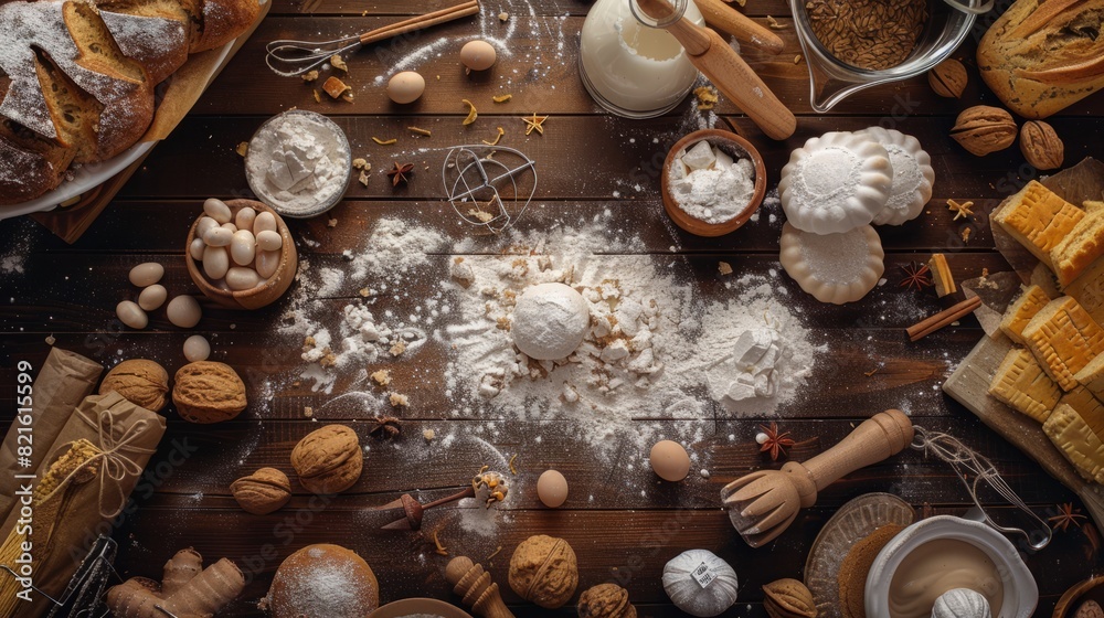 World baking day background concept with copy space World baking day background concept with copy space