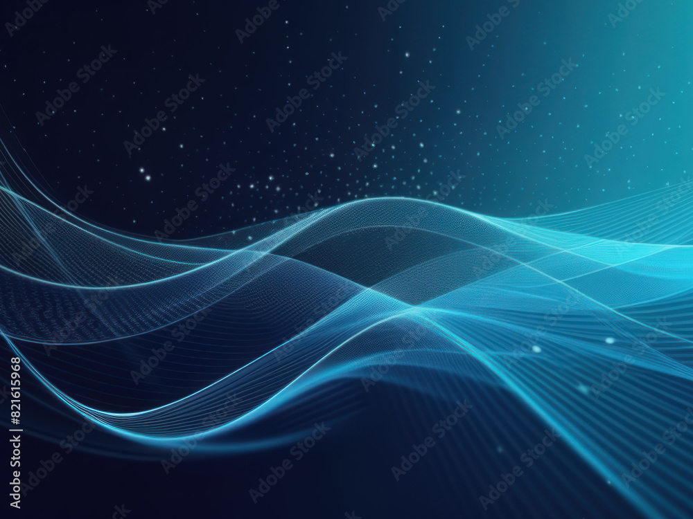 blue waves with a star on the background blue waves with a star on the background