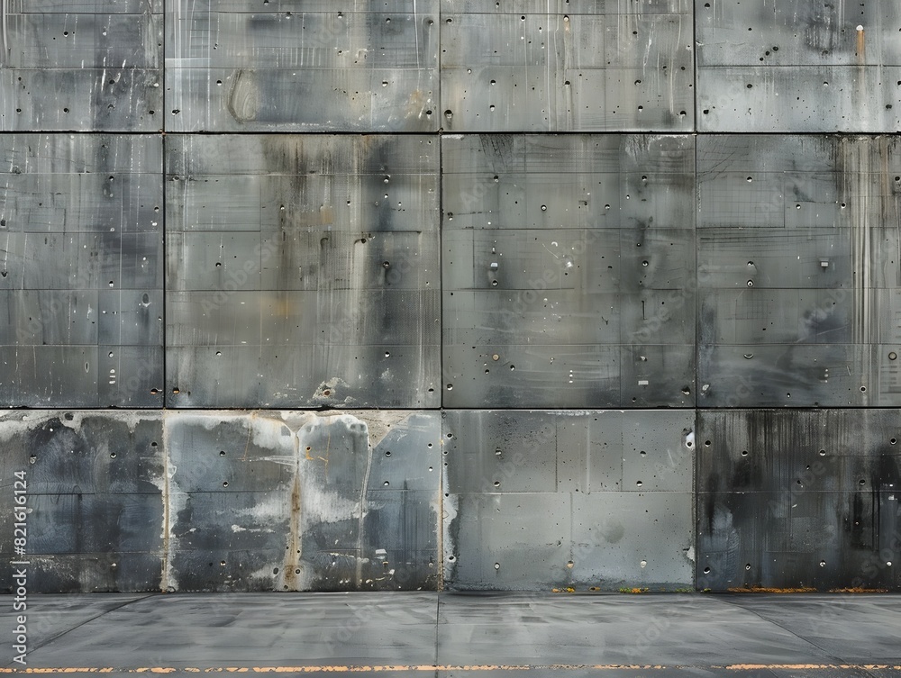 Weathered Concrete Wall with Exposed Textures Durable Industrial Backdrop for Robust Products
