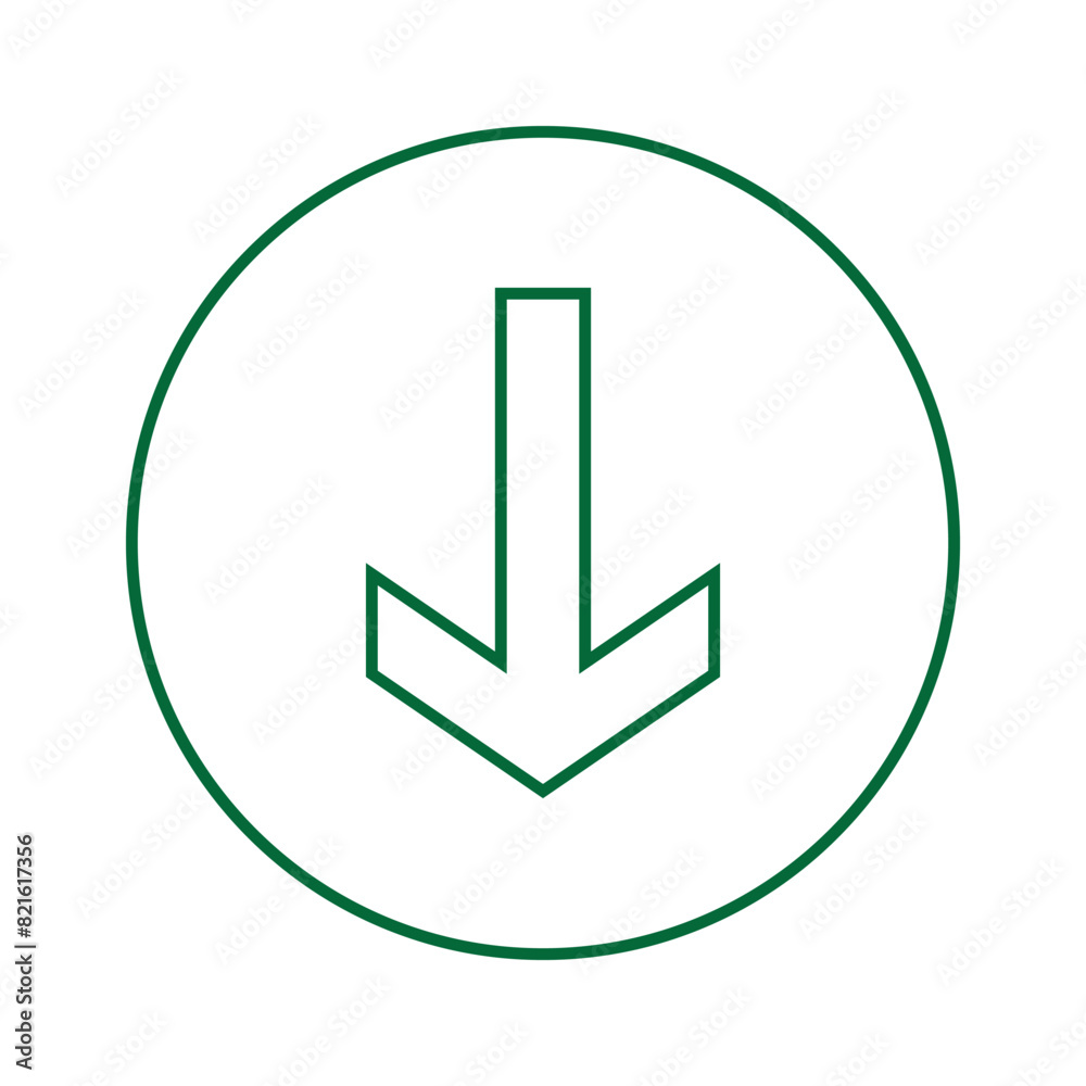 Download icons set design.Round down arrow line icon for apps and websites collection.Downloading vector icon.Down arrow icon vector symbol. Download icons set design.Round down arrow line icon for apps and websites collection.Downloading vector icon.Down arrow icon vector symbol.