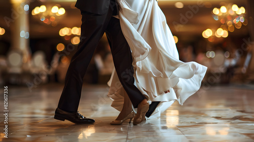 Wallpaper Mural A bride and groom are dancing in a ballroom Torontodigital.ca