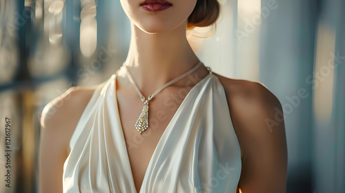 Wallpaper Mural A beautiful woman in a white dress  Torontodigital.ca