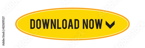 Yellow download button. Arrow, file transfer service, choice, data exchange, information, distribution, exchange, digital data, popularization, advertising. Vector Illustration. 11:11