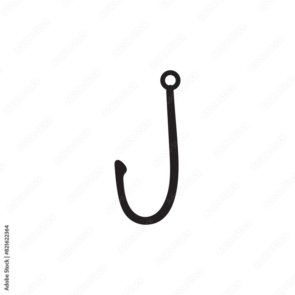 fishing hook logo icon fishing hook logo icon