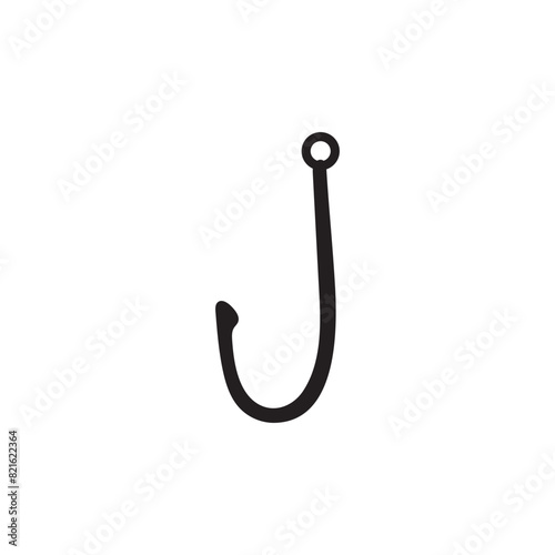 fishing hook logo icon