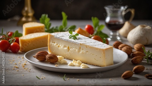 Brie de Meaux - Soft, creamy cheese from the Île-de-France region. photo
