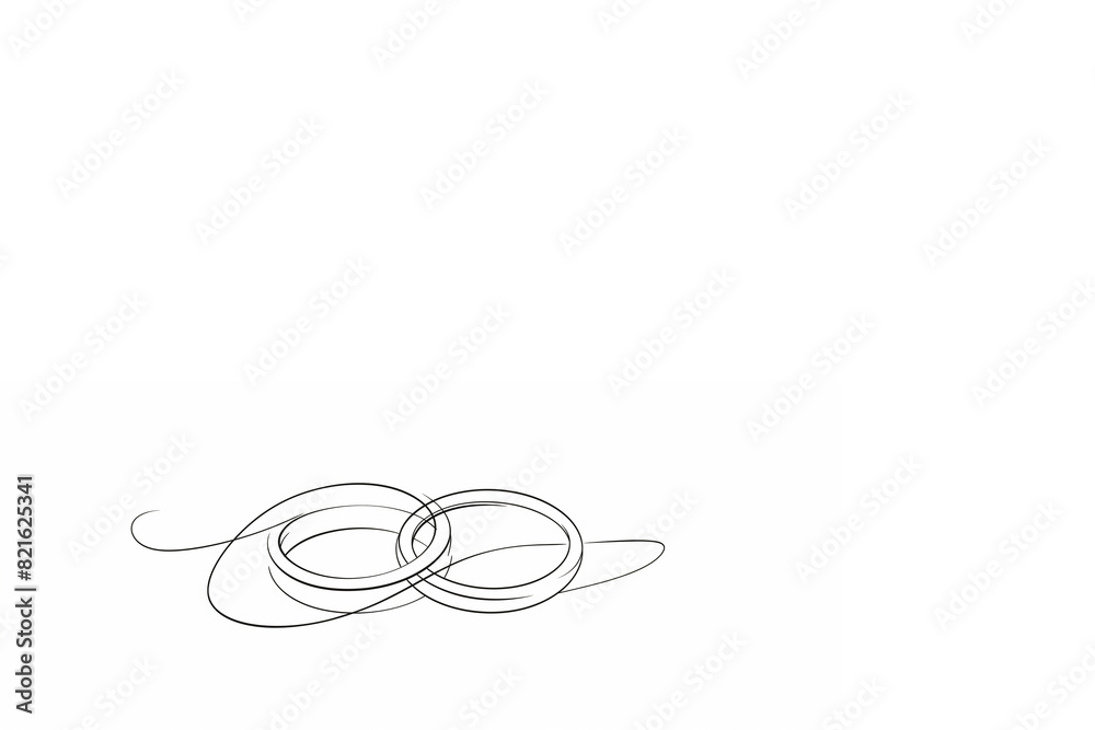 Deux Anneaux De Mariage Alliances Entrelac s Sur Fond Blanc deux-anneaux-de-mariage-alliances-entrelac-s-sur-fond-blanc