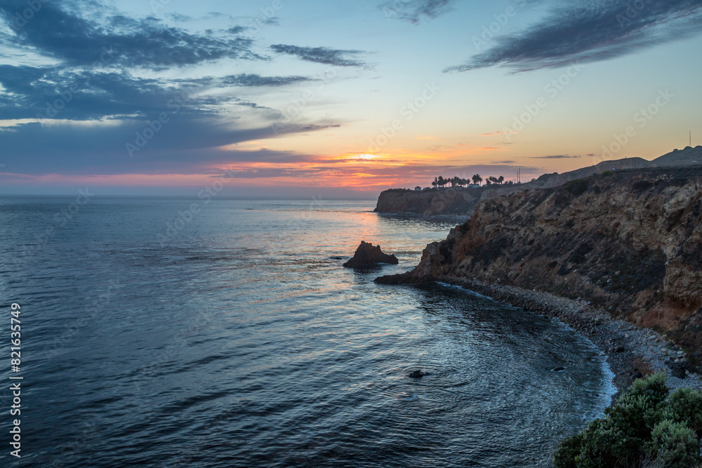 Naklejka premium Breathtaking Palos Verdes after Sunset