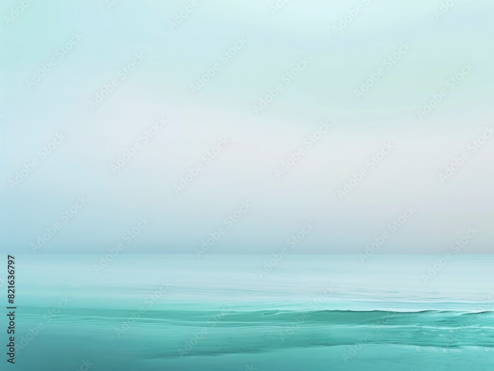 Obraz premium A calm blue ocean with a cloudy sky in the background. The sky is filled with stars and the water is calm