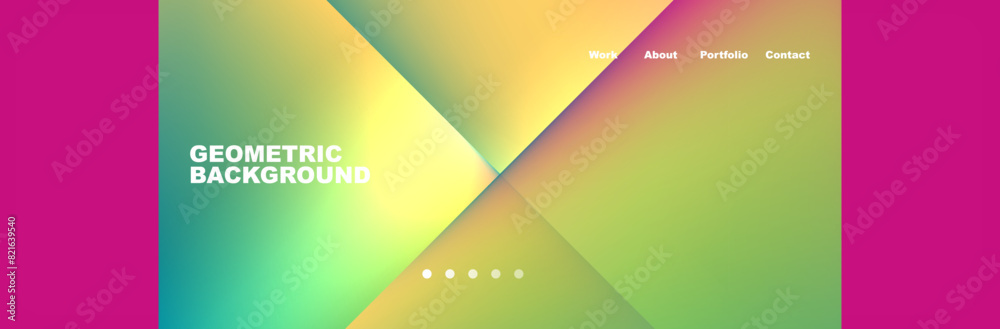 Colorful fluid gradient triangles and squares web site template. Vector Illustration For Wallpaper, Banner, Background, Card, Book Illustration, landing page Colorful fluid gradient triangles and squares web site template. Vector Illustration For Wallpaper, Banner, Background, Card, Book Illustration, landing page