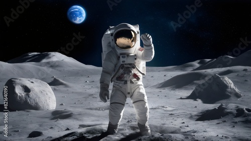 Astronaut on Lunar Landing Mission