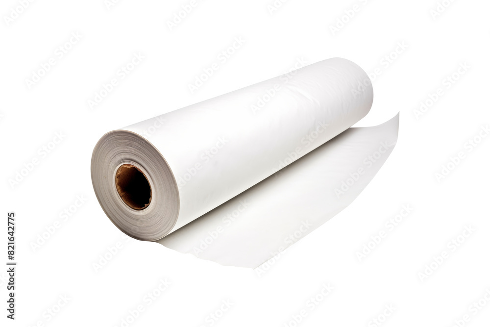 White roll paper isolated on transparent background. White roll paper isolated on transparent background.