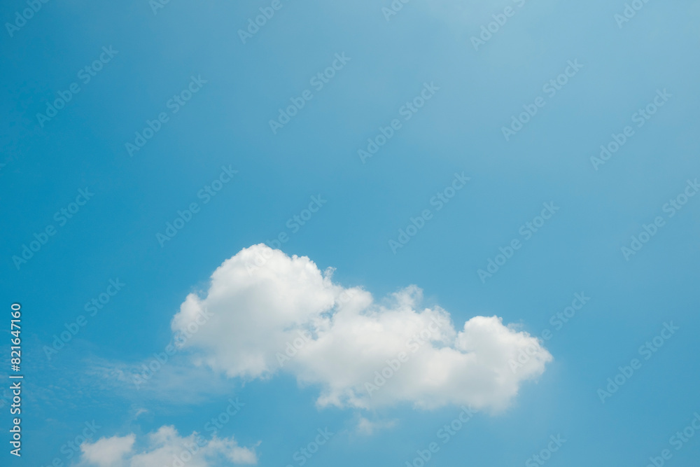 Peaceful scenery of clear blue sky and white cloud on bright day. Copy space image background. Cloudscape photography Peaceful scenery of clear blue sky and white cloud on bright day. Copy space image background. Cloudscape photography