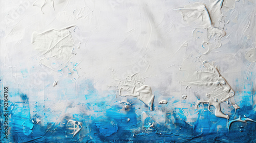 Blue, white wall abstract texture, background canvas
