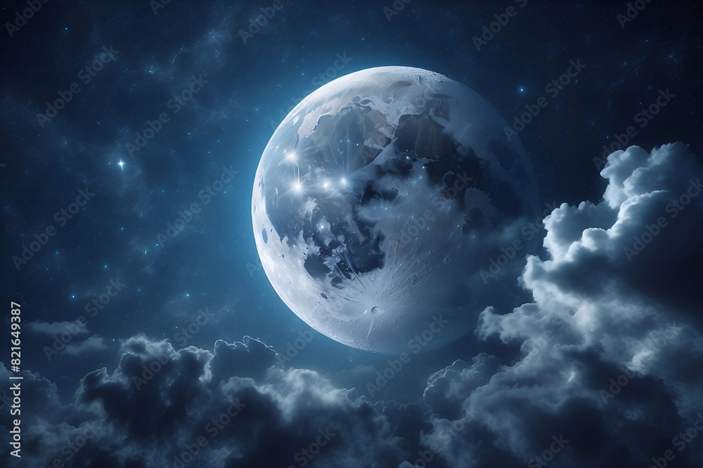 moon over the clouds moon over the clouds