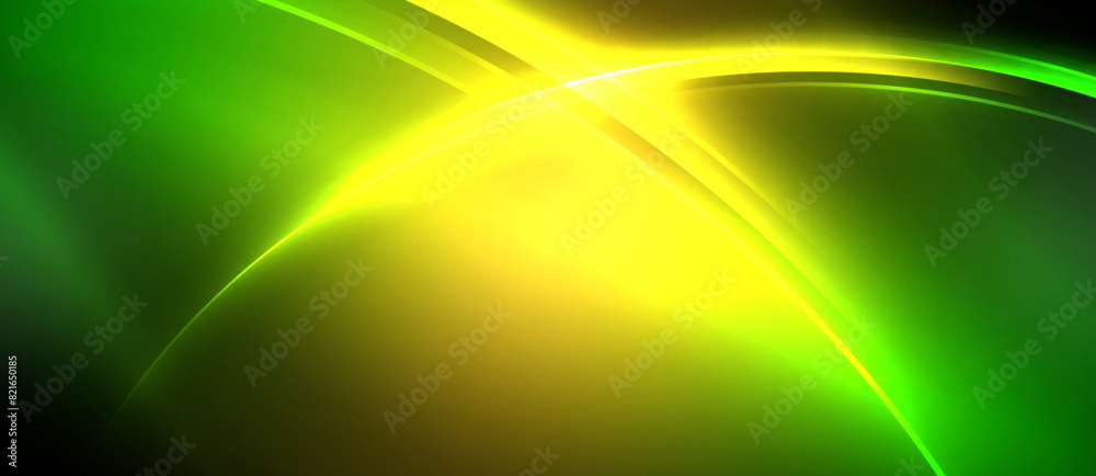 Neon glowing circle rays, light round lines in the dark, planet style neon wave lines. Energetic electric concept design for wallpaper, banner, background Neon glowing circle rays, light round lines in the dark, planet style neon wave lines. Energetic electric concept design for wallpaper, banner, background