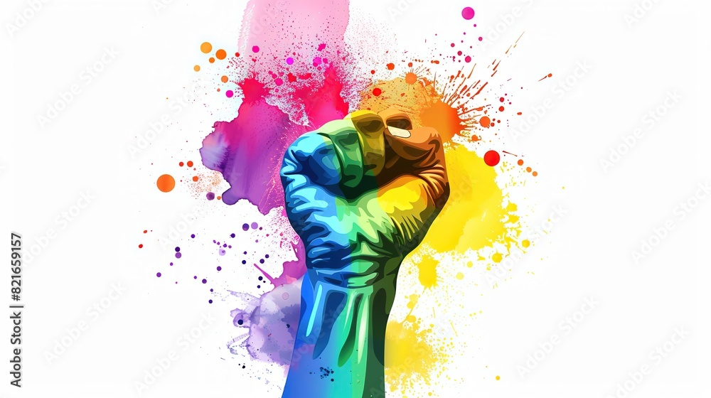 Fototapeta premium pride month poster , happy pride month poster