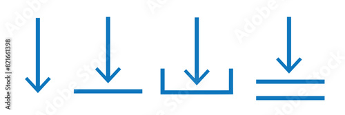 Download icon set. Software download icon . Web icon set. Vector illustration and symbol for website. 11:11