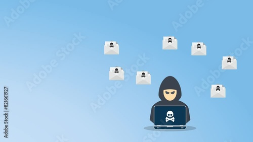 Wallpaper Mural Hacker with laptop computer stealing confidential data, personal information and credit card detail.	 Torontodigital.ca