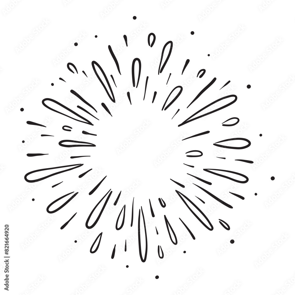 Starburst, sunburst element. Vector illustration Starburst, sunburst element. Vector illustration
