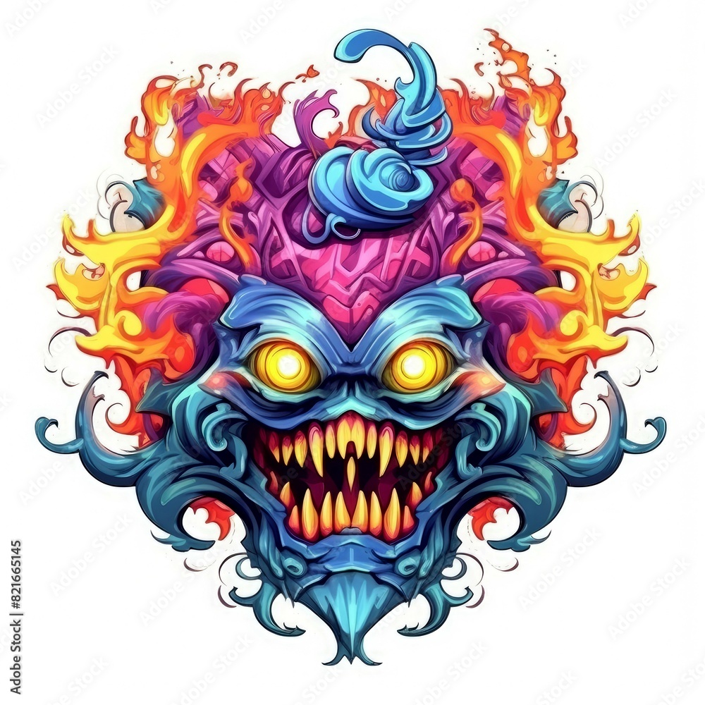 Art illustration Character Cute Monster isolated background