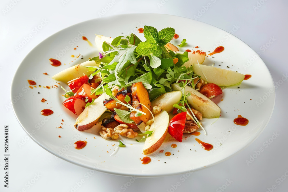 Honey-Lime Vinaigrette Fruit Salad with Apples, Pears, and Peaches Honey-Lime Vinaigrette Fruit Salad with Apples, Pears, and Peaches
