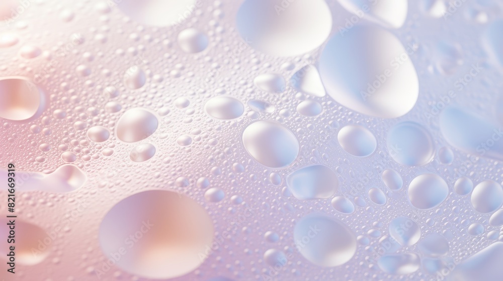 Abstract background of water droplets with iridescent hues, creating a delicate and ethereal texture. Abstract background of water droplets with iridescent hues, creating a delicate and ethereal texture.