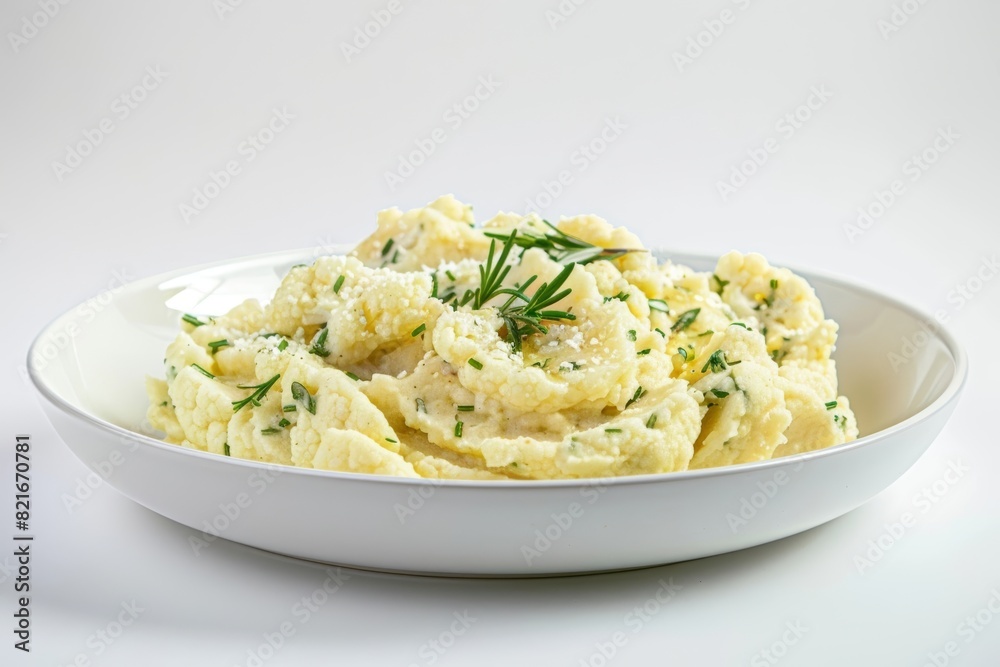 Vibrant Garlic Mashed Cauliflower with Greek Yogurt and Fresh Herbs