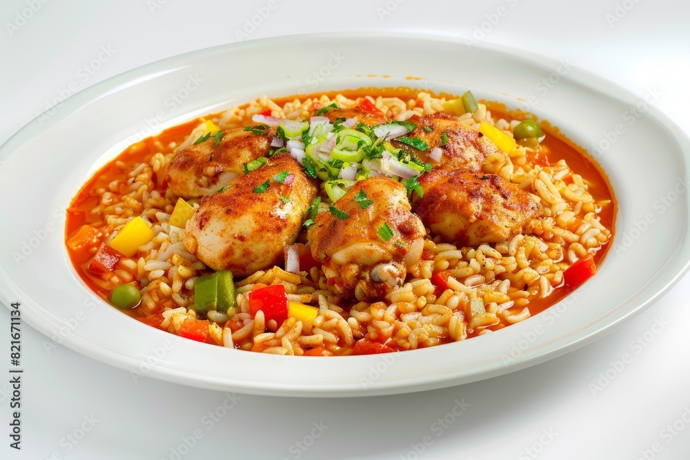 Fluffy Rice and Tender Chicken: Arroz con Pollo Elegance Fluffy Rice and Tender Chicken: Arroz con Pollo Elegance