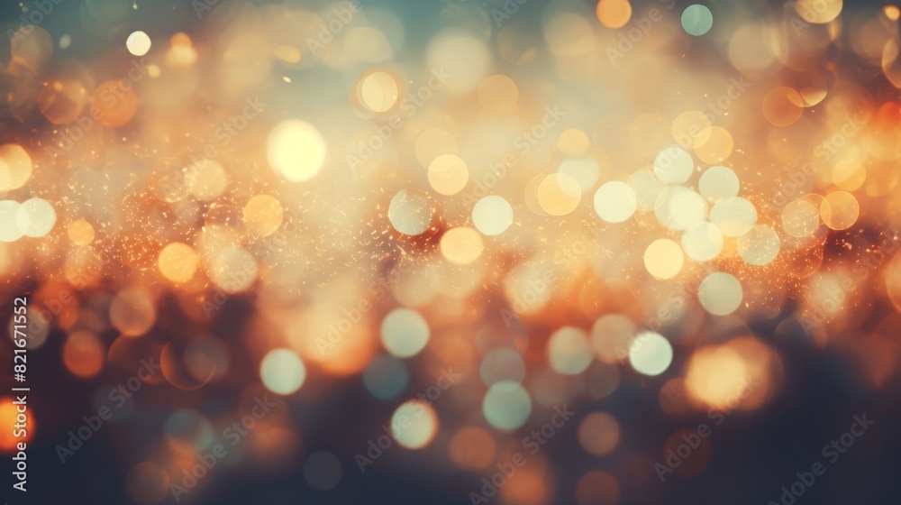 Abstract festive background with warm, out of focus lights.  Perfect for holiday or celebration themes.