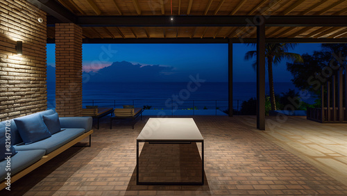 Sophisticated luxury villas with beautiful views and stunning interiors  night view