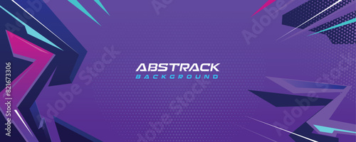 Blue Abstract Sports Background Vector. International Sports Day Banner Illustration